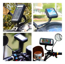 Carregar imagem no visualizador da galeria, Suporte Celular a prova D'agua para Motocicleta com Carregamento USB