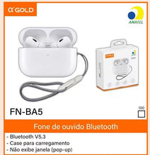 Carregar imagem no visualizador da galeria, Fone Bluetooth V5.3 A'Gold FN-BA5
