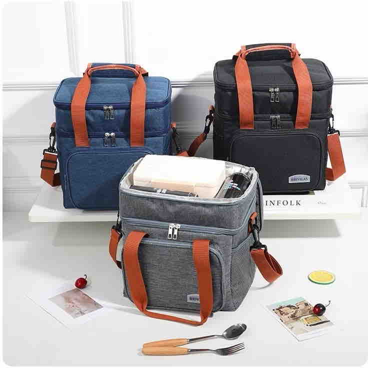 Bolsa Térmica Cooler Grande 2 Divisorias | 2 Alças - Transversal e de Mão