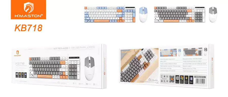 Teclado Gamer e Mouse Com Fio